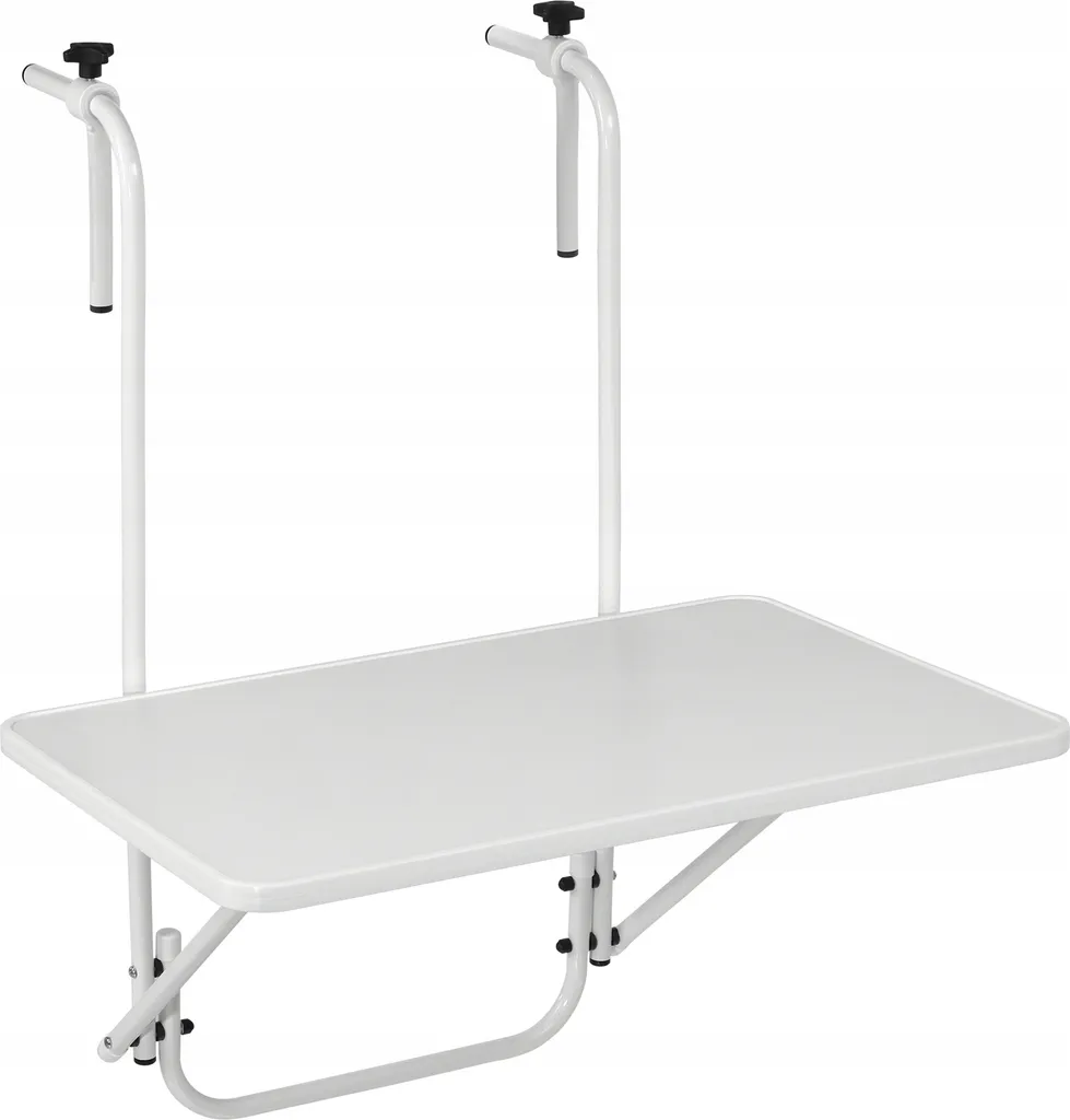 Table suspendue réglable pour petit balcon : idéale pour le café dehors