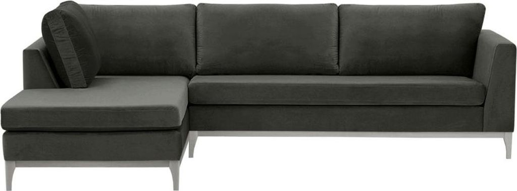 Linksseitiges Ecksofa Gosena Wood-Velluto 19-white