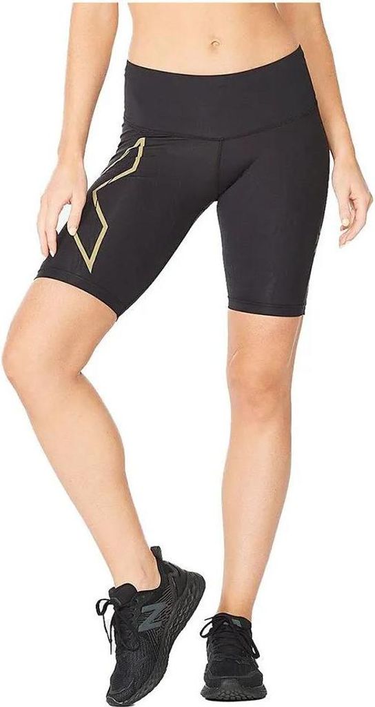 2xu Light Speed Mid Rise Kurze Leggings Schwarz S Damen Schwarz S