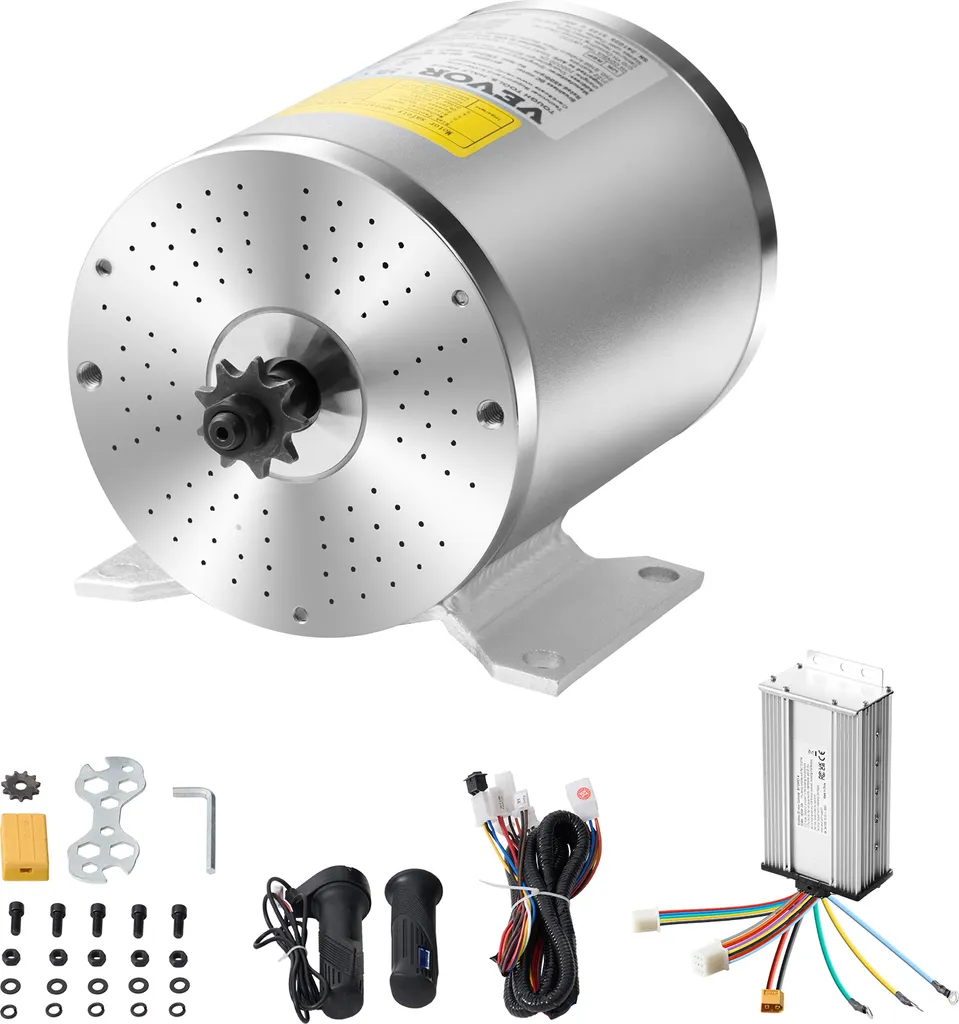 VEVOR Motore Brushless 1800W 48V per Go-Kart e E-Bike | Kit Completo