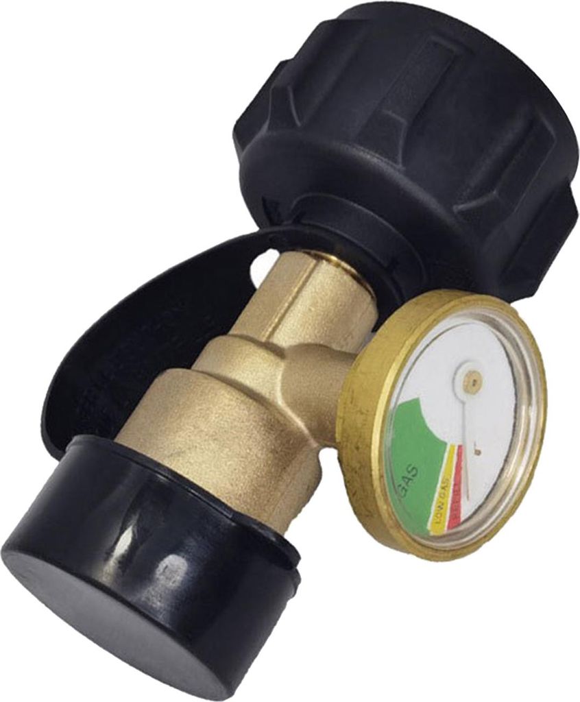 1/2-teilige Propantank-Füllstandsanzeige QCC1/Typ 1-Anschluss Universelle Propananzeige für 5-40lb-Tanks mit farbcodiertem Zifferblatt BBQ-Gasgri...