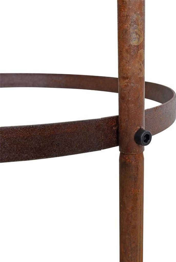 Rankhilfe Ranksäule Rankgitter 200cm Edel-Rost Rankobelisk Rosenturm Rankgestell