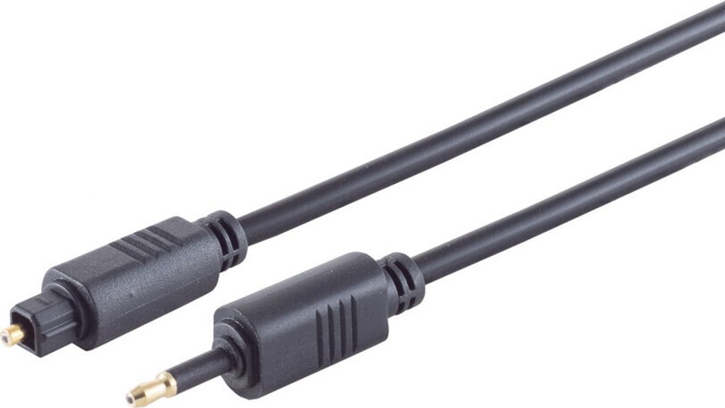 LWL-Kabel 4mm, Toslink-St./3,5mm Opti-St. 1m