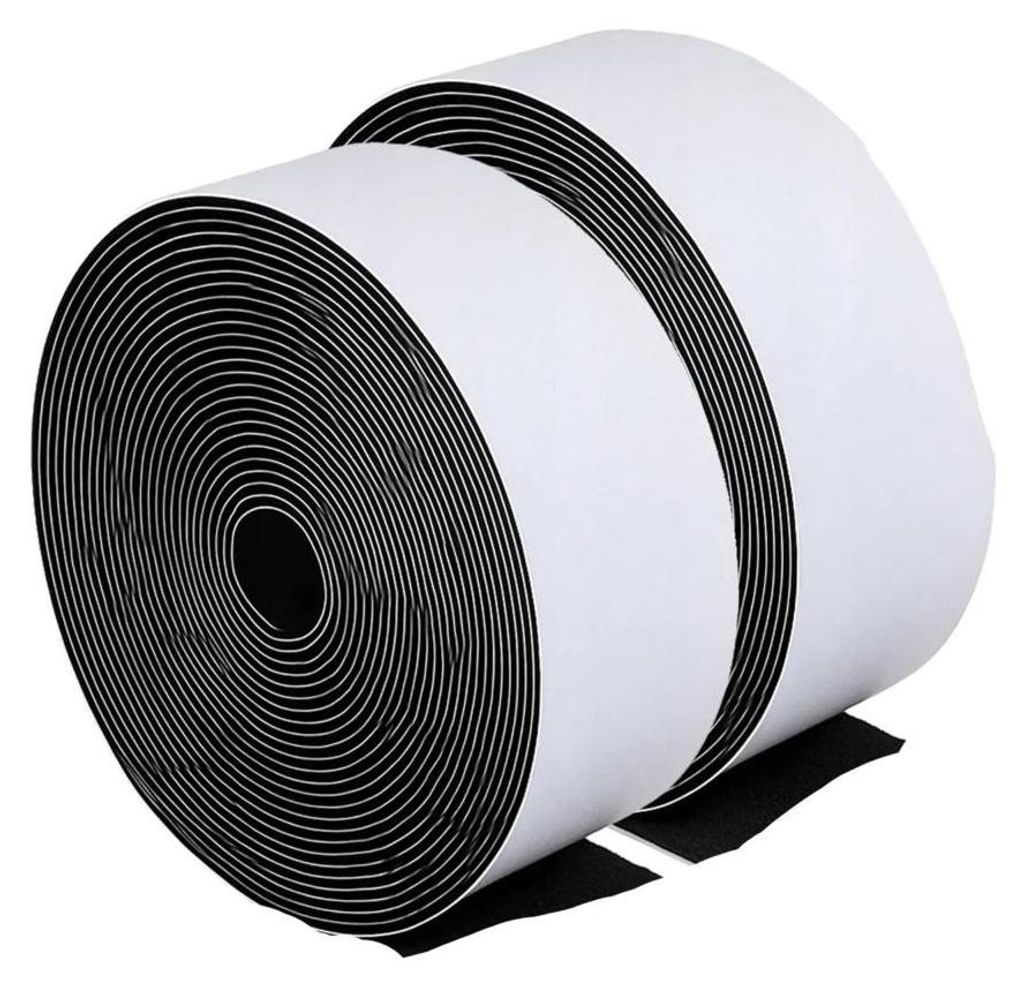 Samoprzylepny rzep 500 × 5 cm, 2 szt., czarny Zdjęcie produktu 