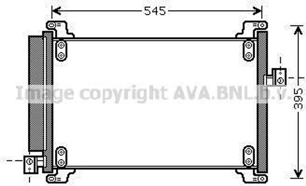 Condenseur de clim en aluminium anticorrosion pour Multipla