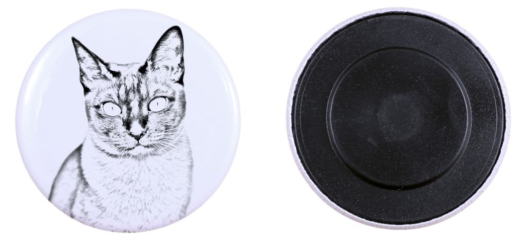 Tonkinese Katze - Sammlung von einzigartigen Magneten, eigenes Foto, Marke Art-Dog