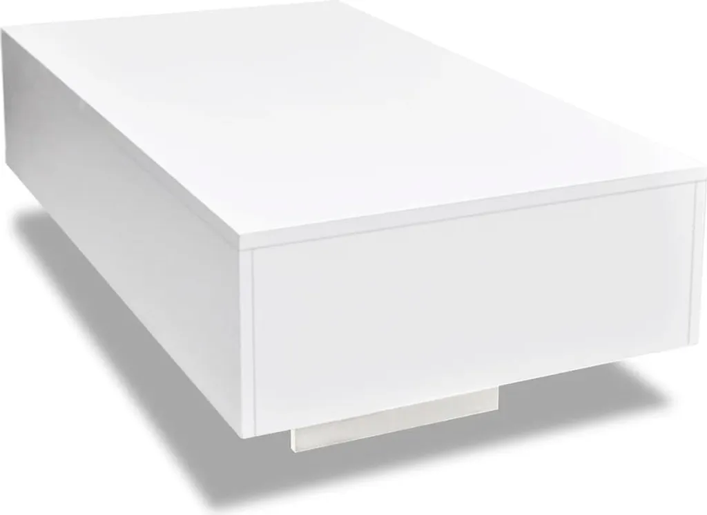 Tavolino Bianco Lucido High-Gloss - Trend Arredo Soggiorno 2026