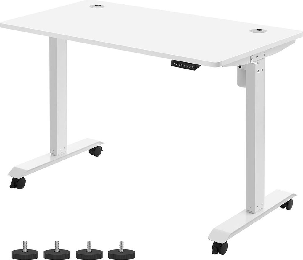 Höhenverstellbarer Schreibtisch mit Rollen