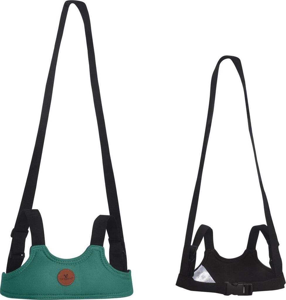 Cangaroo Babylaufgurt Safety, Riemen verstellbar, Laufleine, Sicherheitsgurt grün