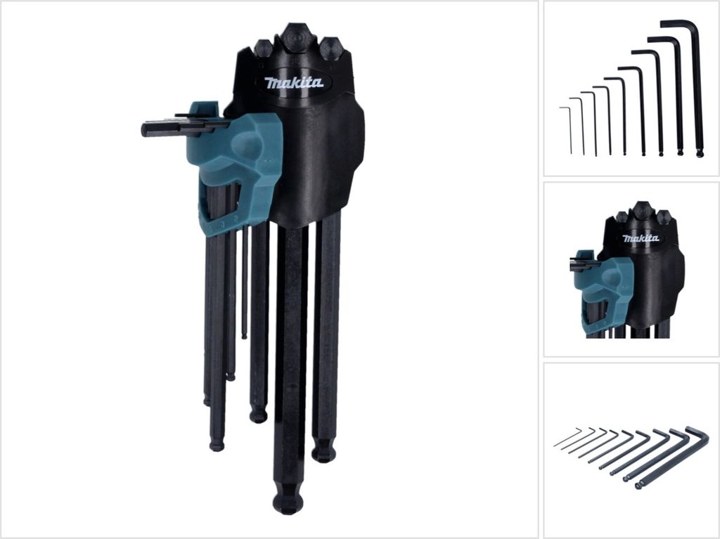 Makita B-65894 Innensechskantschlüssel 9 teilig Produktbild 
