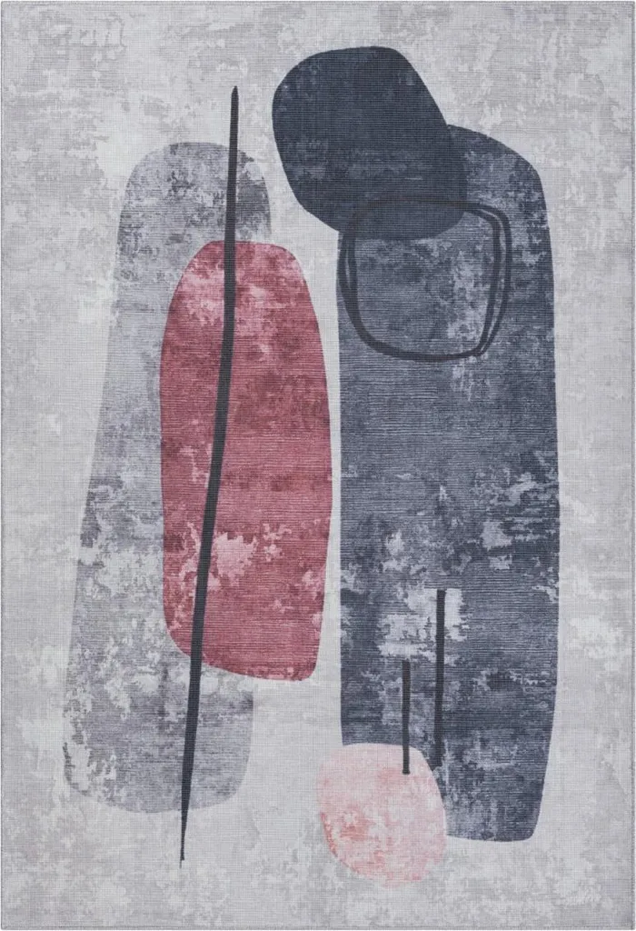 Tapis Jordan CA30015 Gris Anti-Taches 160x230cm - Intérieur et Balcon
