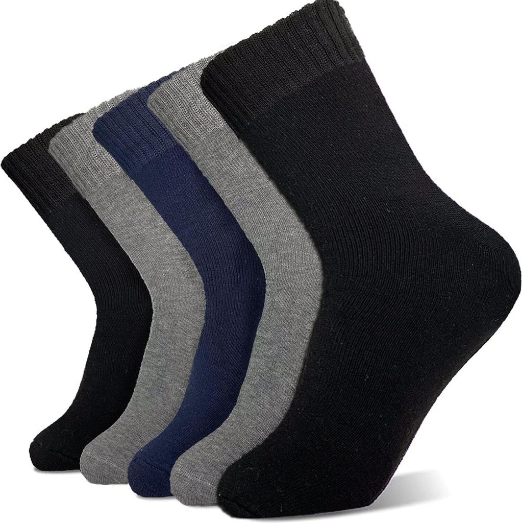 Josnow Thermosocken Herren – 5 Paar Dicke Wollsocken Für Winter, Größe 39-45