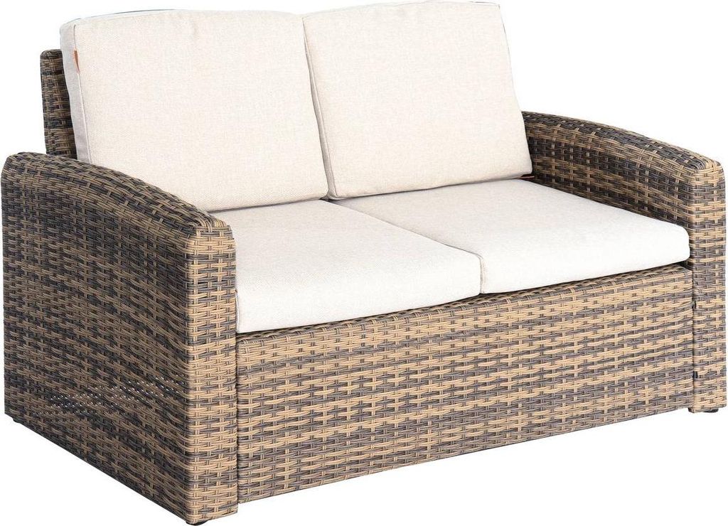 Gartensofa selenim 2-sitzer beige - Hespéride