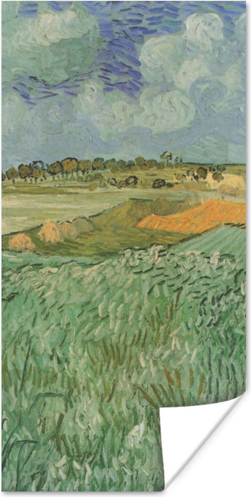MuchoWow Poster In der Nähe von Auvers - Vincent van Gogh 60x120 cm - Wandschmuck
