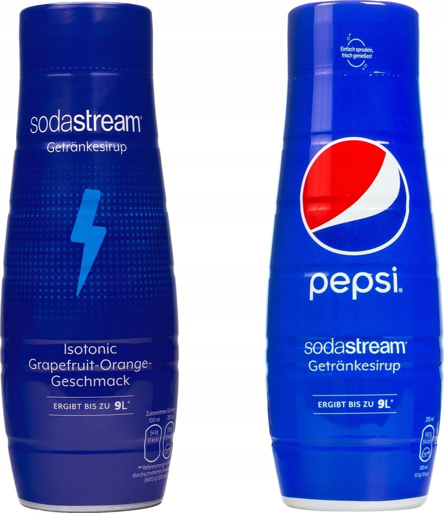 Sodastream Sirup Set Isotonisch Grapefruit Orange 440ml Pepsi 440ml