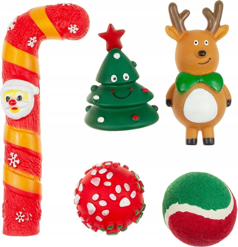 Spielzeug für Ihren Hund unter dem Baum für den Weihnachtsmann zu Weihnachten