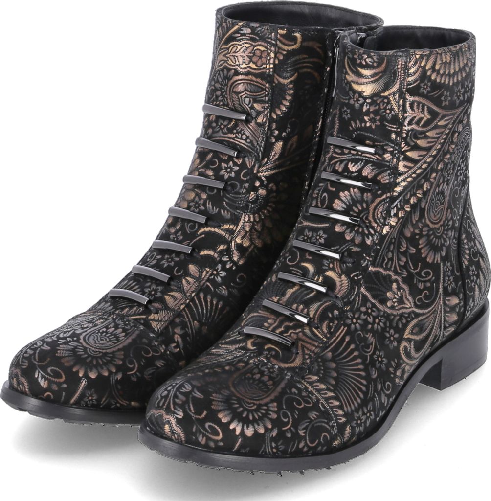 Simen Schnür-,Zug-u.Schnallenstiefel in schwarz, Gr. 38