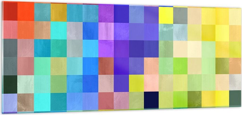 Bilder auf glas - Abstraktion modern - 100x40cm - Glasbilder - Wandbilder - Kunstdruck - zum Aufhängen bereit - Wanddekoration aus Glas - Glas Bil...