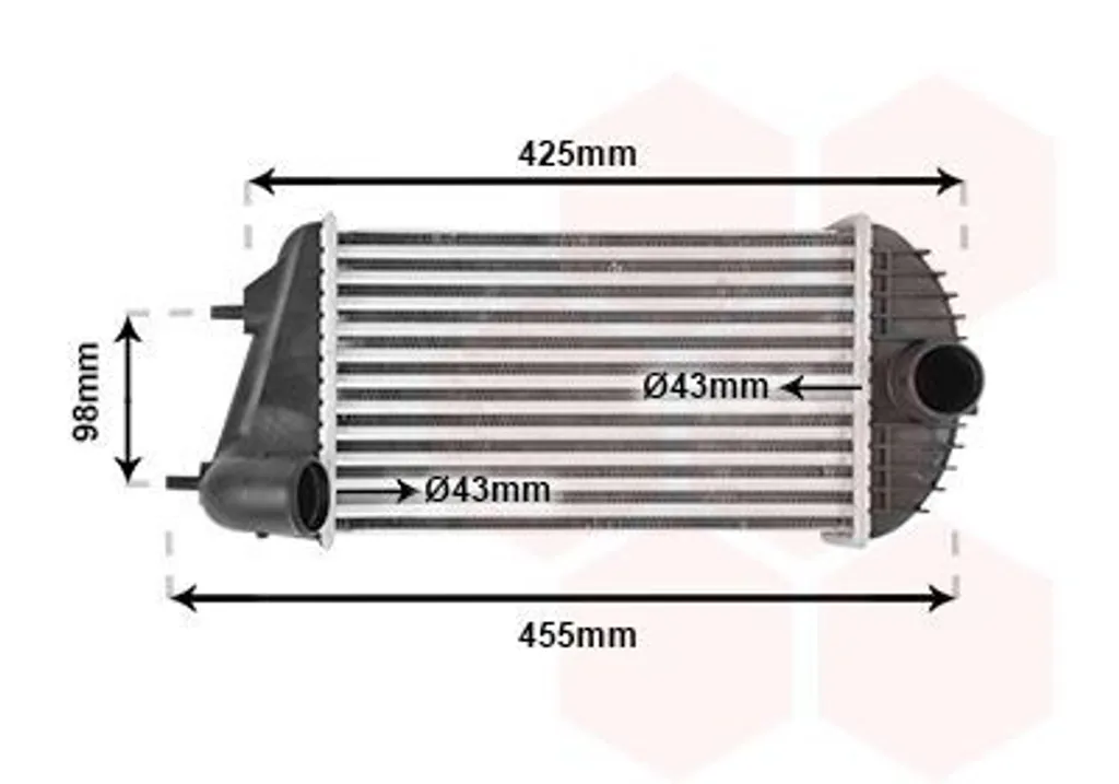Refroidisseur d'air Suzuki Swift III, intercooler pour stopper les pertes de puissance