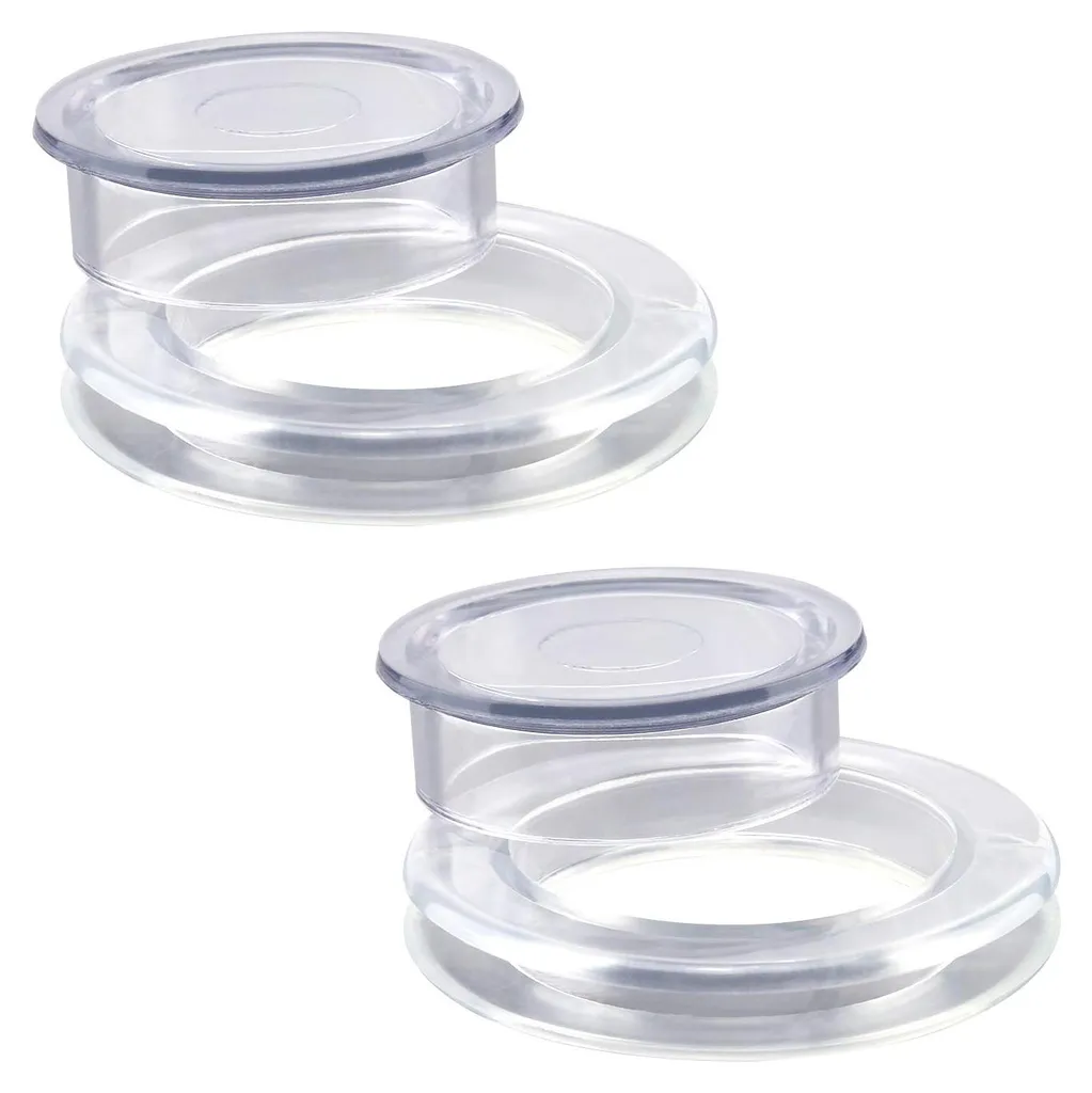 Kit de 2 bagues de table de jardin en silicone souple pour mât de parasol
