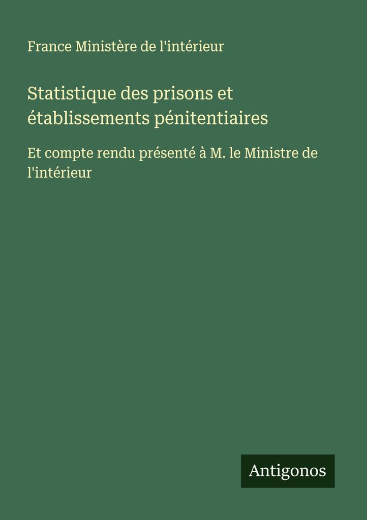 Statistik der Gefängnisse und Strafvollzugsanstalten
