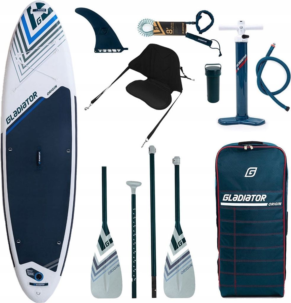 Aufblasbares Sup Gladiator Origin 10'8" Brett Combo Mit Kajaksitz
