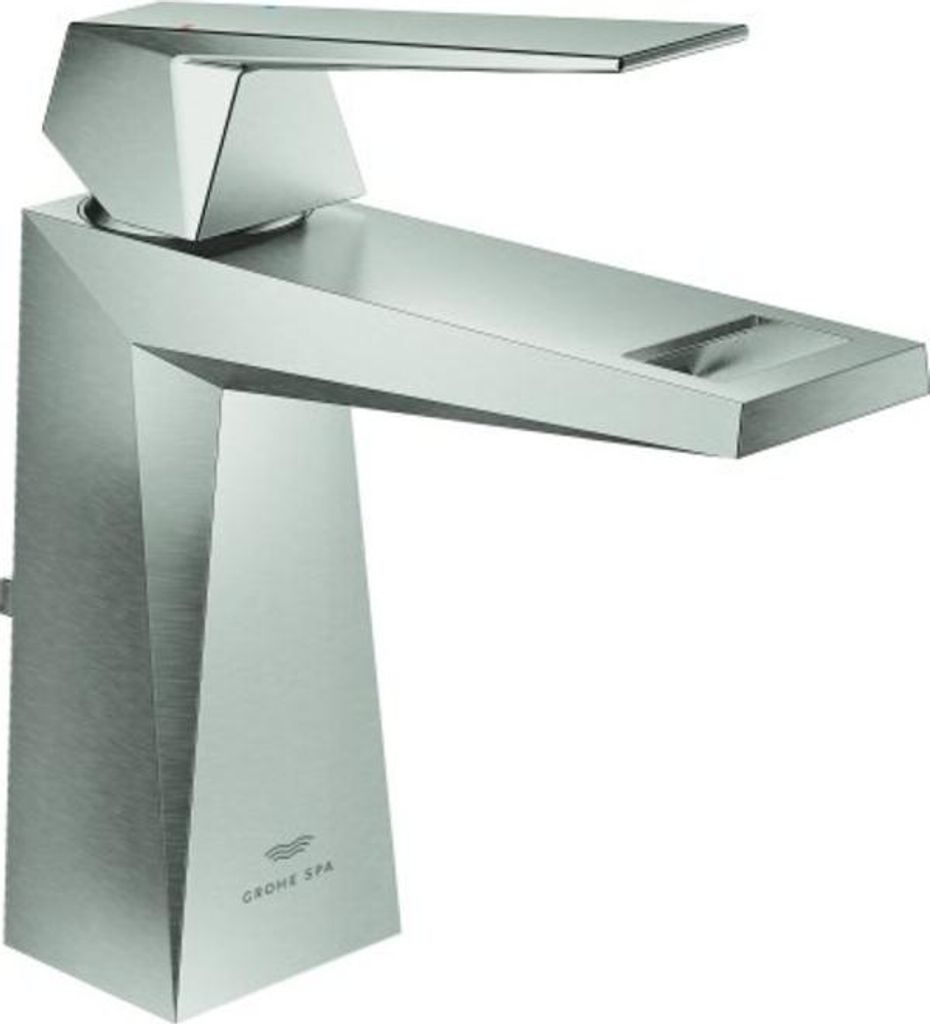 GROHE Einhand-Waschtischbatterie Allure Brilliant 24341, M-Size, Einlochmontage, Zugstangen-Ablaufgarnitur 1 1/4'', supersteel