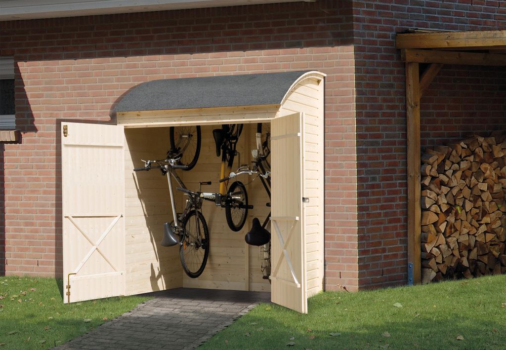 Fahrrad- und Mehrzweckbox, natur B x T x H 171 x 138 x 223