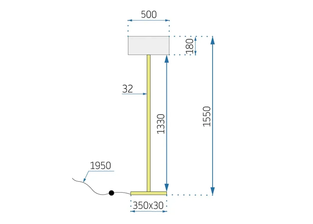 Lampada da Terra tooLight App966-3F Gold Oro - Sicura e Durevole - 6