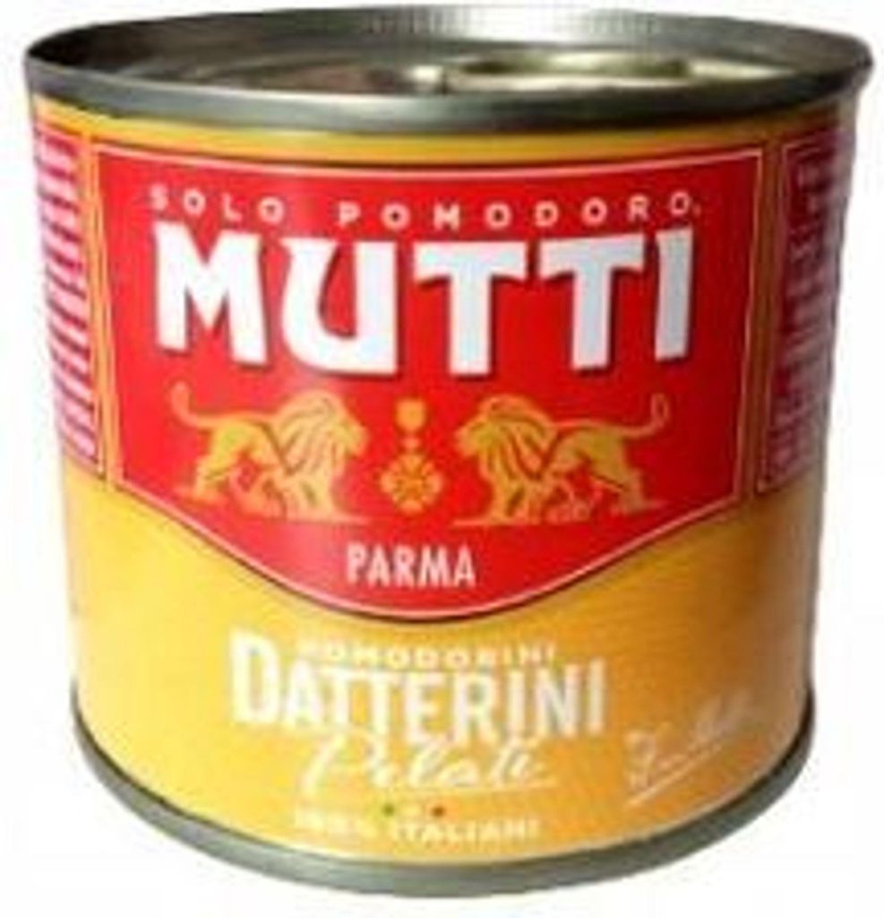 Tomates cerises pelées, en conserve, 220 g, marque Mutti Image du produit 