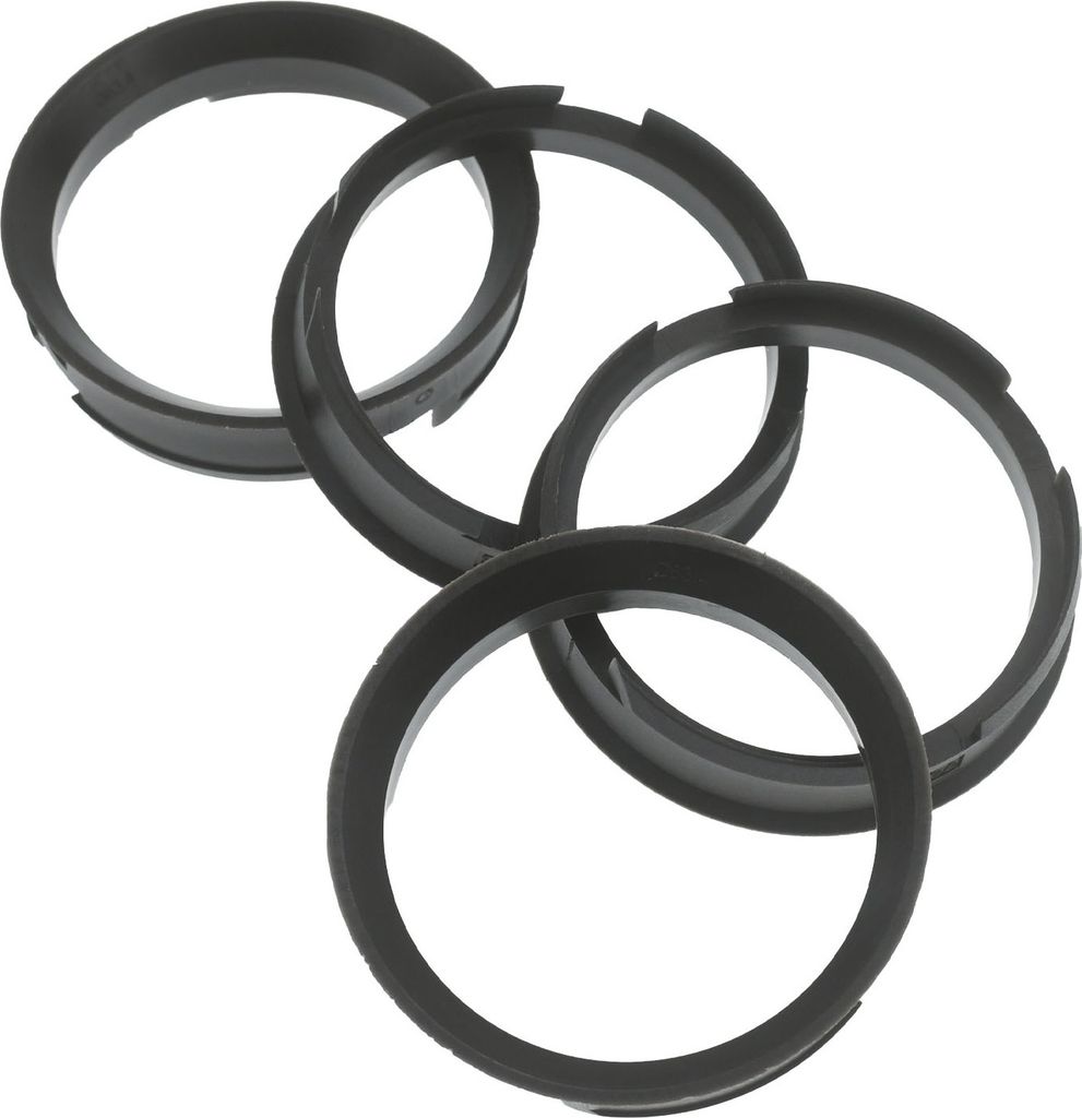 4x Zentrierringe 72,6 x 63,4 mm Dunkelbraun Felgen Ringe  Produktbild 