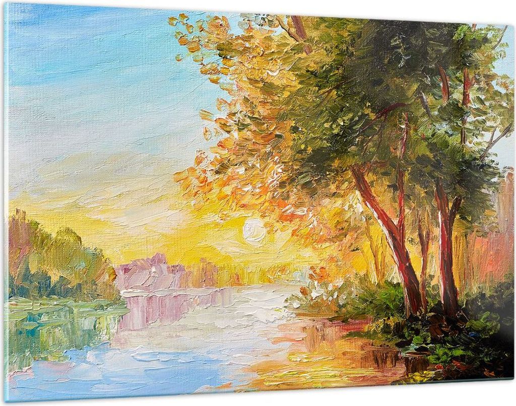 Bilder auf glas - natur natur - 120x80cm - Glasbilder - Wandbilder - Bilder - Kunstdruck - zum Aufhängen bereit - Wanddekoration aus Glas - Glas B...