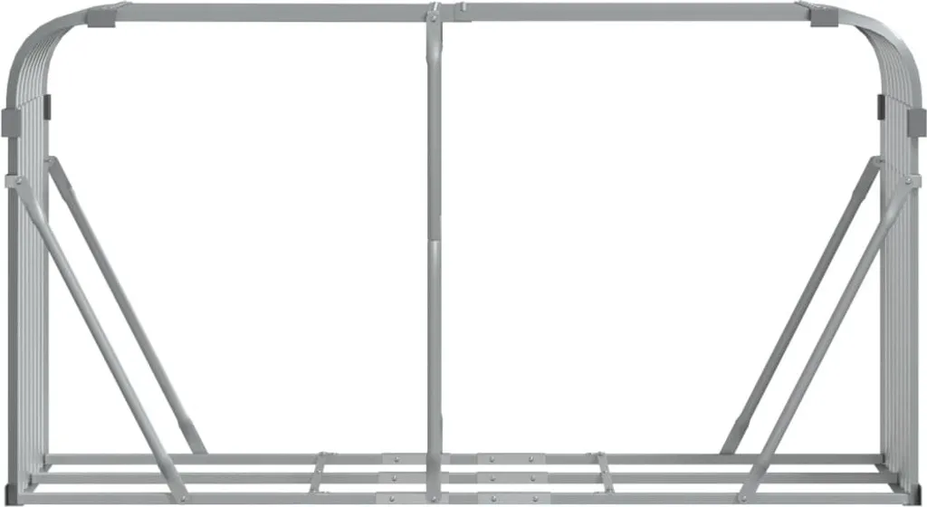 Riparo Legna vidaXL 180x45x100 cm Acciaio Zincato - Offerta Online - 4