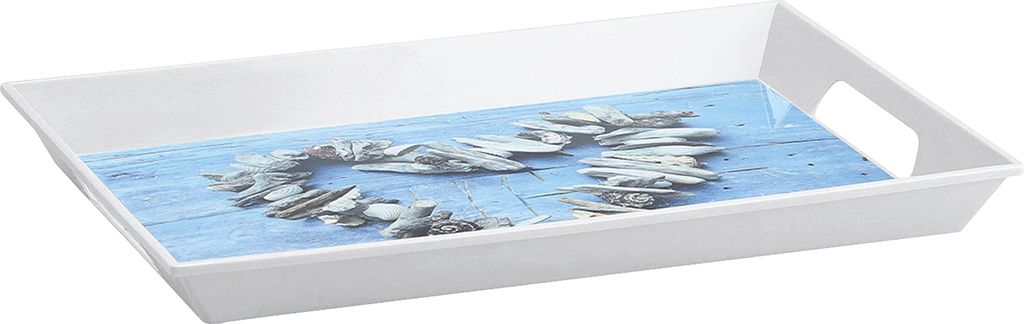 ZELLER PRESENT Melamintablett Herz 50x35x5cm Produktbild 