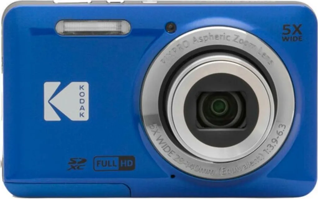 Kodak FZ55BL Appareil Photo Numérique Compact Bleu pour Enfants et Ados