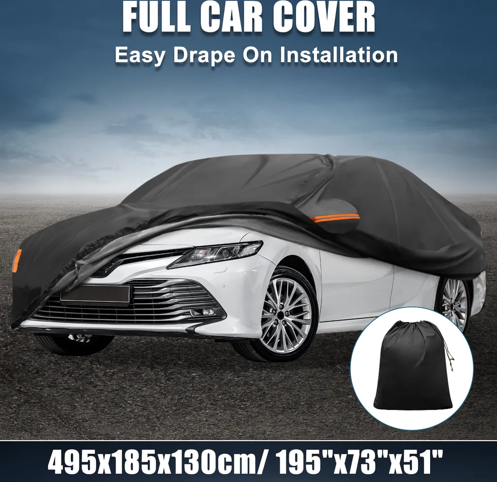 Housse Toyota Camry Oxford 210D Imperméable avec Fermeture Éclair Noir