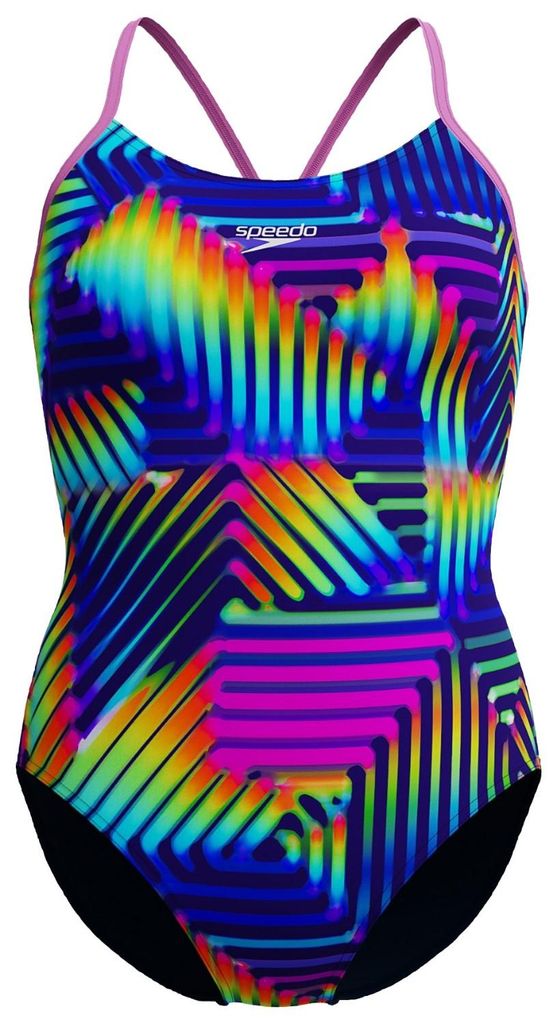 Speedo Club Training Bedruckter Fixed-Crossback-Badeanzug Produktbild 