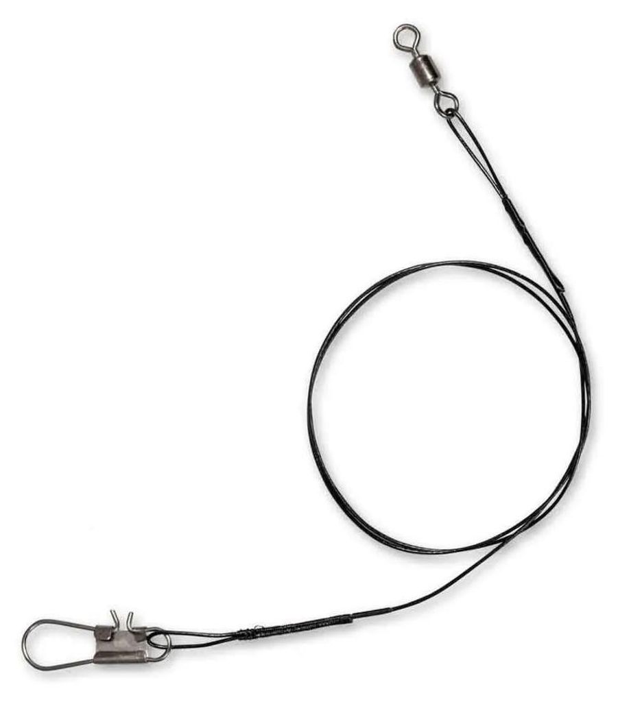 Zebco Trophy Steel Trace 7x7 Expert Steel Line Vorfachschnüre 9kg Schwarz 30 cm Schwarz 30 cm