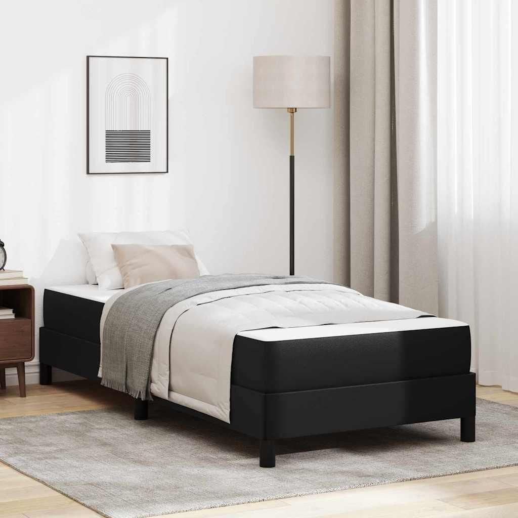Möbel Bett Sonstiges Schwarz 80 x 200 cm Kunstleder - Klassische Betten 3398598