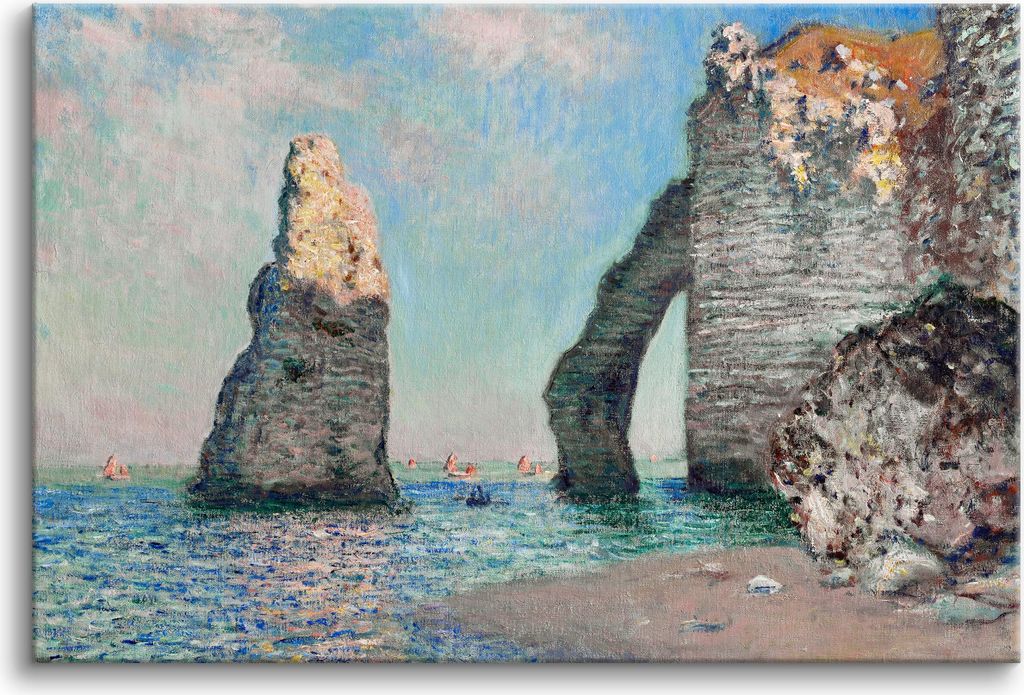 Obraz na płótnie Klify Replika nadmorskiego pejzażu Claude Monet 60x90