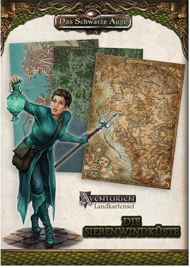 Cartographie Die Siebenwindküste pour jeux de rôle et aventures JDR