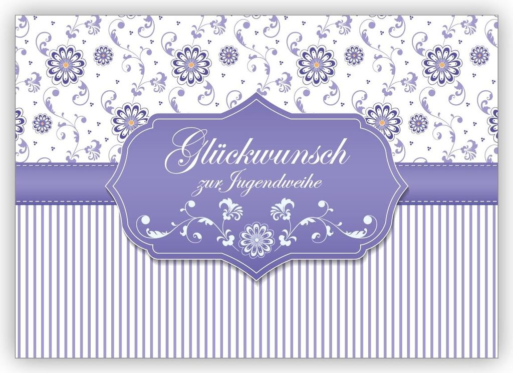Nette Grußkarte als Gratulation des Teenagers mit Blümchen Produktbild 
