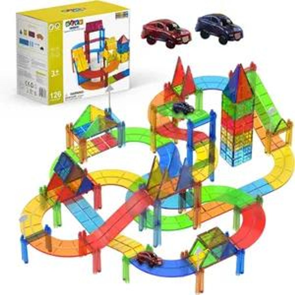 Olvy Magnetische bouwstenen, Montessori speelgoed – 126 Productafbeelding 