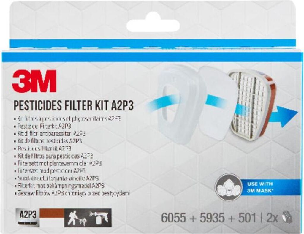 3M Zestaw filtrów do pestycydów A2P3 6003PRO1 Zdjęcie produktu 