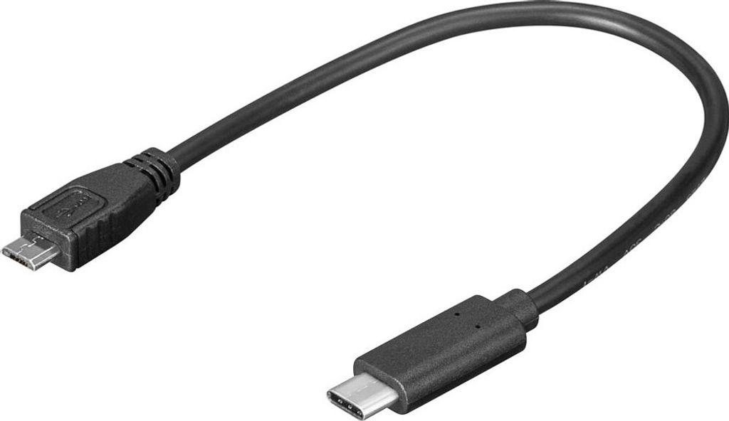 USB 3.1 SuperSpeed+ Adapterkabel USB C 0,2m Produktbild 