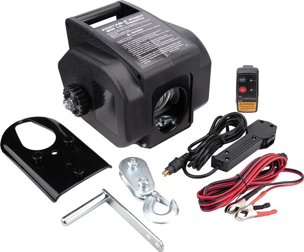 Treuil 12V 2000 lbs : la solution sans fil pour tirer vos charges facilement