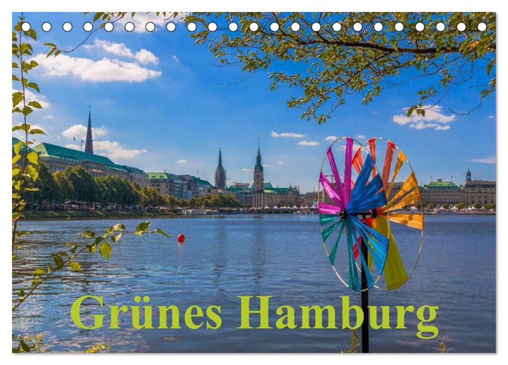 Grünes Hamburg (Tischkalender 2027 DIN A5 quer), CALVENDO Monatskalender