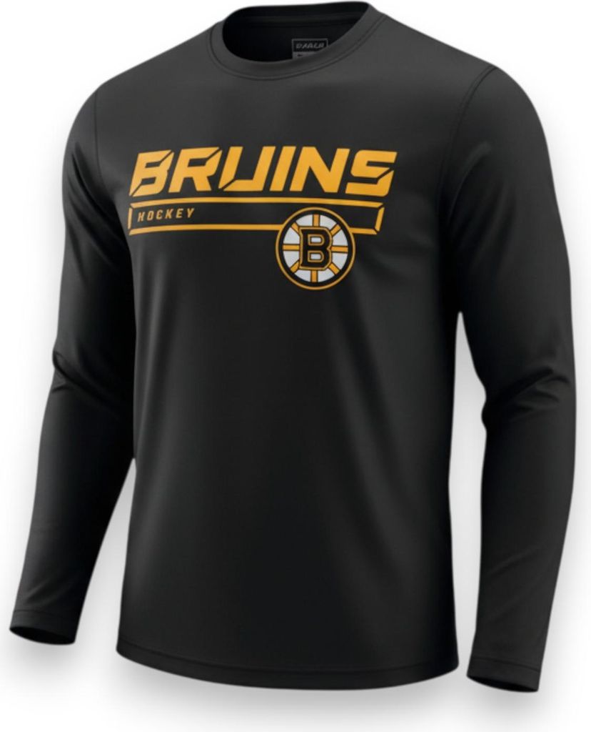 Fanatics Herren NH Boston Bruins langarm Shirt schwarz MA26127A2GC45T Größe L