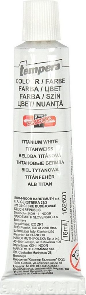 KOH-I-NOOR 16260100000 Temperová barva Titanium White 16 ml Obrázek produktu 1