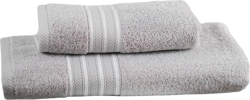 Asciugamano 70x140 RELAX Grigio Chiaro: Spugna Cotone Alta Qualità